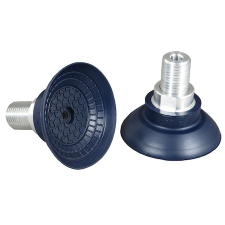 Fipa Bell shaped vacuum cup diam. 45 mm, NBR blue, fitting G1/4-male 103.045.145.1